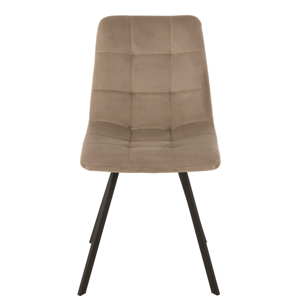 Chaise Morgan Textile/Metal Beige 
