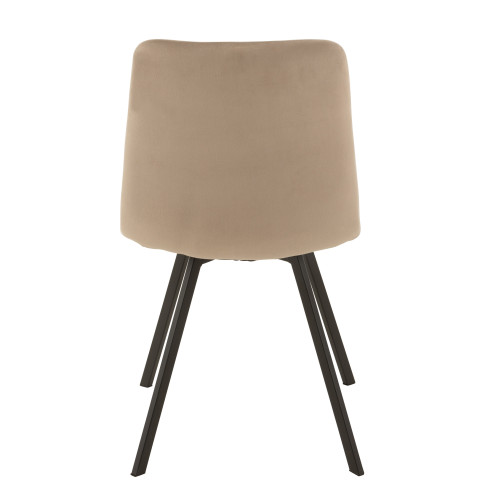 Chaise Morgan Textile/Metal Beige 