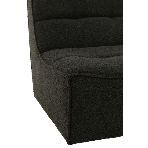 Fauteuil Pivotant Carré Mousse Noir 