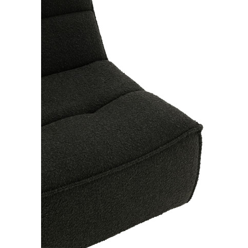 Fauteuil Pivotant Carré Mousse Noir 