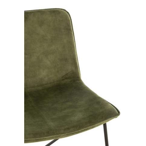 Chaise Lounge Isabel Metal/Textile Vert 