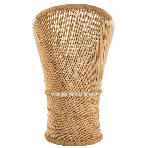 Siège Dossier Bambou Naturel/Blanc Adulte 