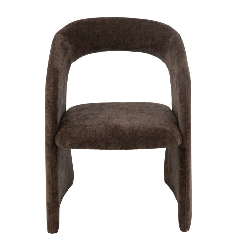 Anise Chaise Textile Brun Foncé 