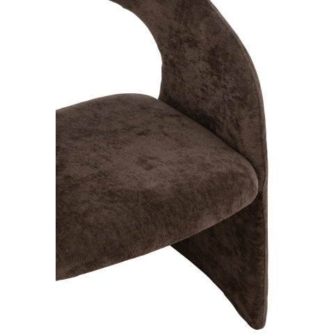 Anise Chaise Textile Brun Foncé 