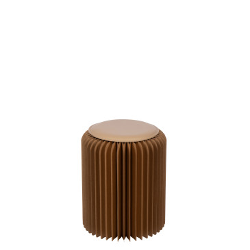 Pouf Pliable Papier Camel 