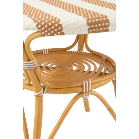 Table à Manger Rotin Beige/Blanc 