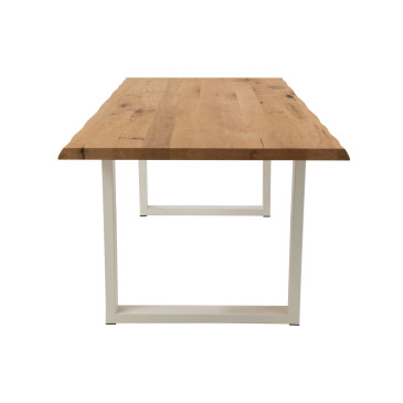 Pieds de Table Rectangle Acier Blanc 