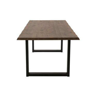 Pieds de Table Rectangle Acier Noir 
