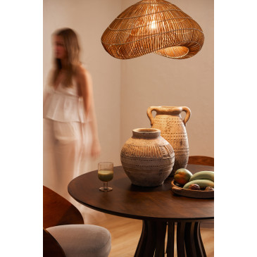 Table Connie Bois de Manguier Marron Fonce 