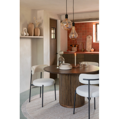 Table Vincent Bois de Manguier Marron Large 