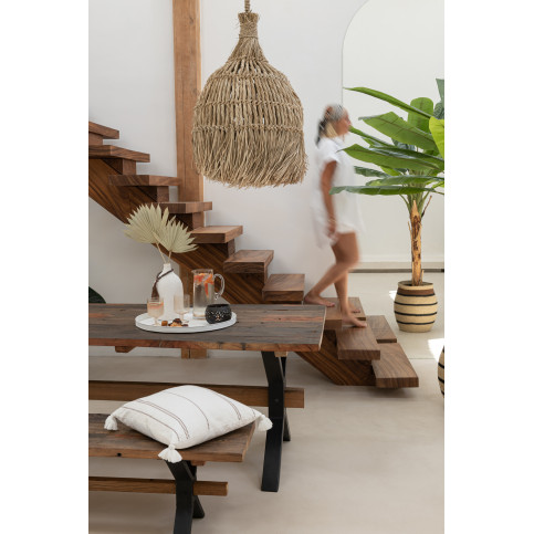 Table Vielli Bois Marron 