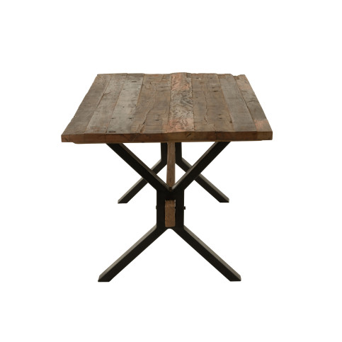 Table Vielli Bois Marron 