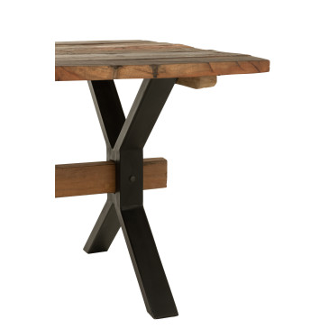 Table Vielli Bois Marron 