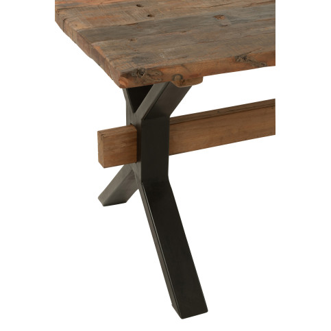 Table Vielli Bois Marron 