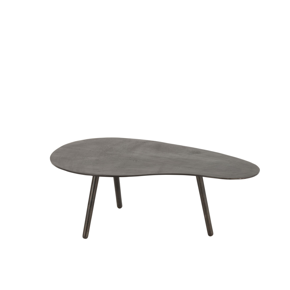 Table de Salon Goutte Aluminium/Fer Noir Small 