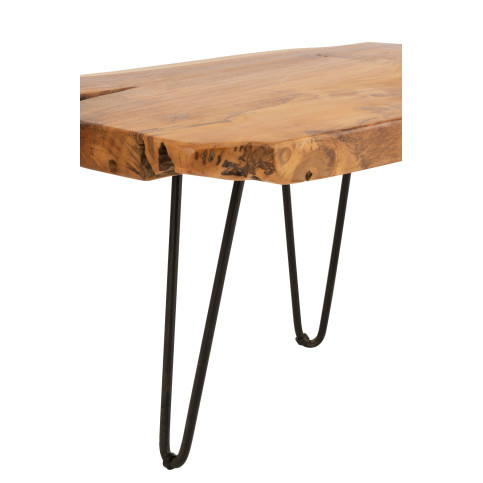 Tabble Appoint Irreguliere Teck Marron 