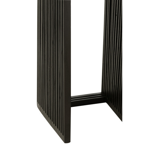 Set de 2 Tables d’appoint Cubiques Teck Recycle Noir 