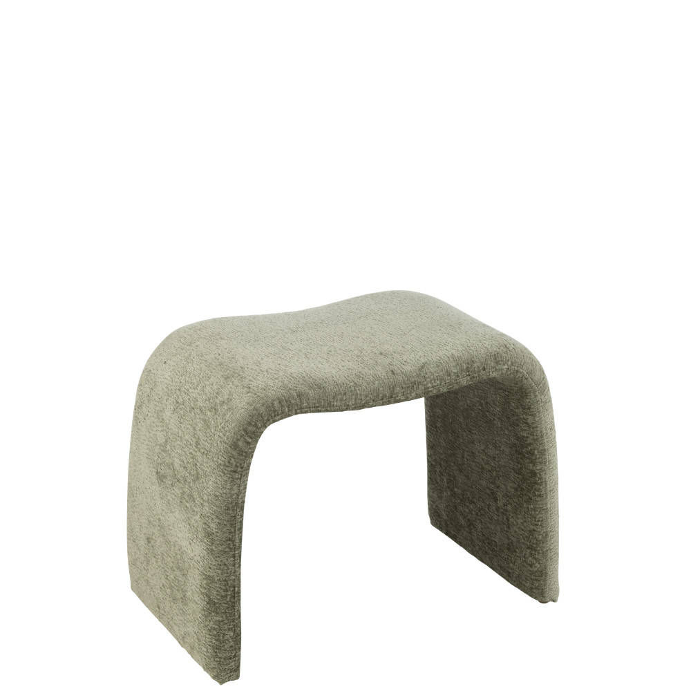 Tabouret N Shape Textile Vert Menthe 
