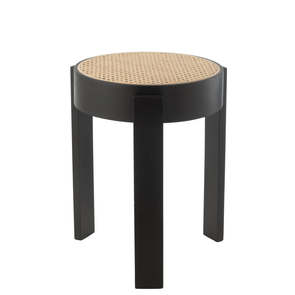 Tabouret Pune Bois de Manguier Noir 