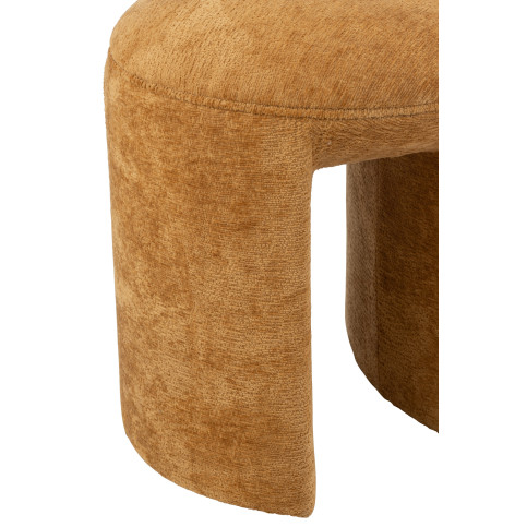 Tabouret Rond Textile Ochre 