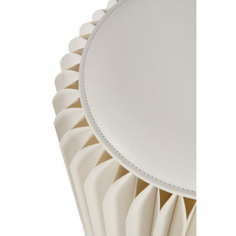 Pouf Pliable Papier Blanc Cassé 