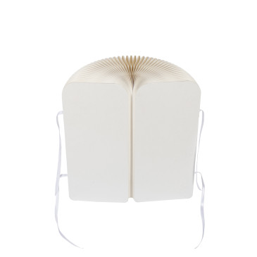 Pouf Pliable Papier Blanc Cassé 