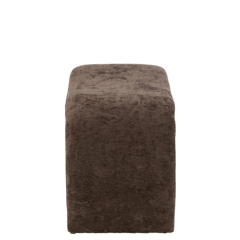 Tabouret N Shape Textile Brun Foncé 