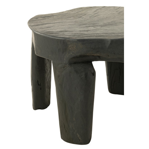 Set de 2 Tables Rondes Tek Noir 