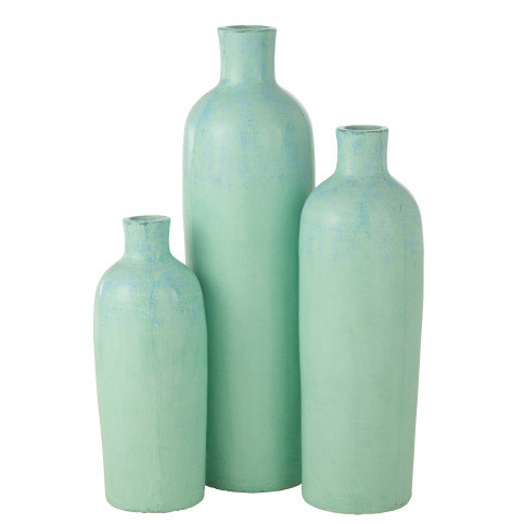 Vase Justine Terracotta Bleu Medium 