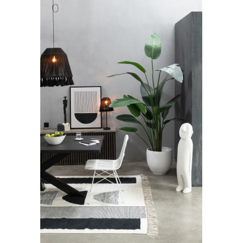 Tapis Tokyo Poly Blanc/Noir 