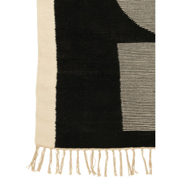 Tapis Tokyo Poly Blanc/Noir 