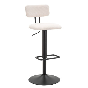 Tabouret en Fer, Noir et Blanc Style Moderne 