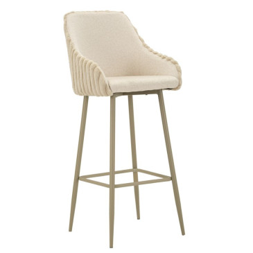 Tabouret en contreplaqué, Crème  Style Moderne 