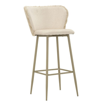 Tabouret en contreplaqué, Crème  Style Moderne 