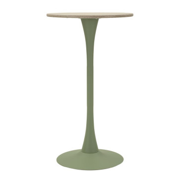 Table Basse en Mdf Vert et Crème Style Moderne 