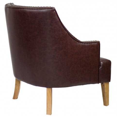 Fauteuil marron cuir Junon  | www.cosy-home-design.fr