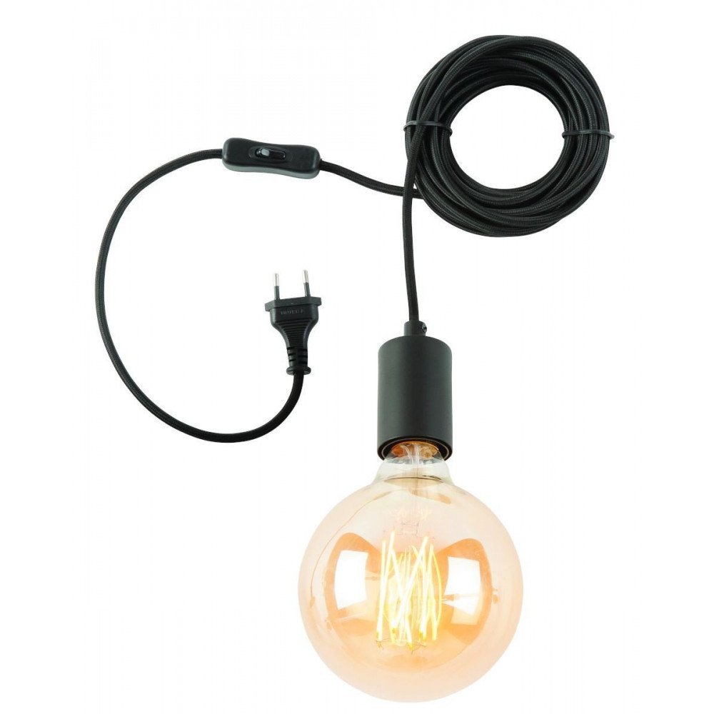 Suspension Noire 1 Ampoule Bergen  | www.cosy-home-design.fr