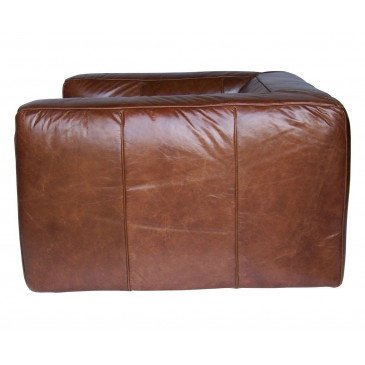 Canapé Marron en Cuir Exeter | www.cosy-home-design.fr