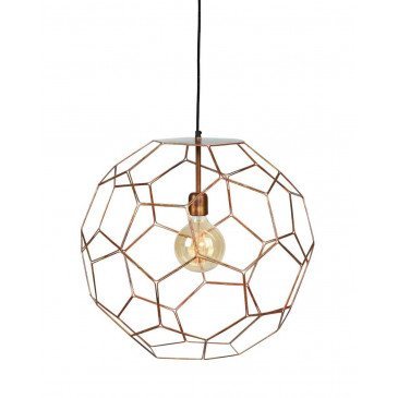 Suspension en Fer Cuivre MARRAKESH S | www.cosy-home-design.fr