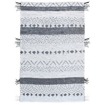 Tapis Callista Blanc et Noir 230 | www.cosy-home-design.fr