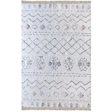 Tapis Seabert Ivoire et Multi 180 | www.cosy-home-design.fr