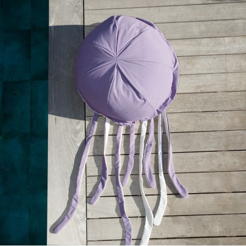 Pouf Extérieur Flottant Méduse Violet XL