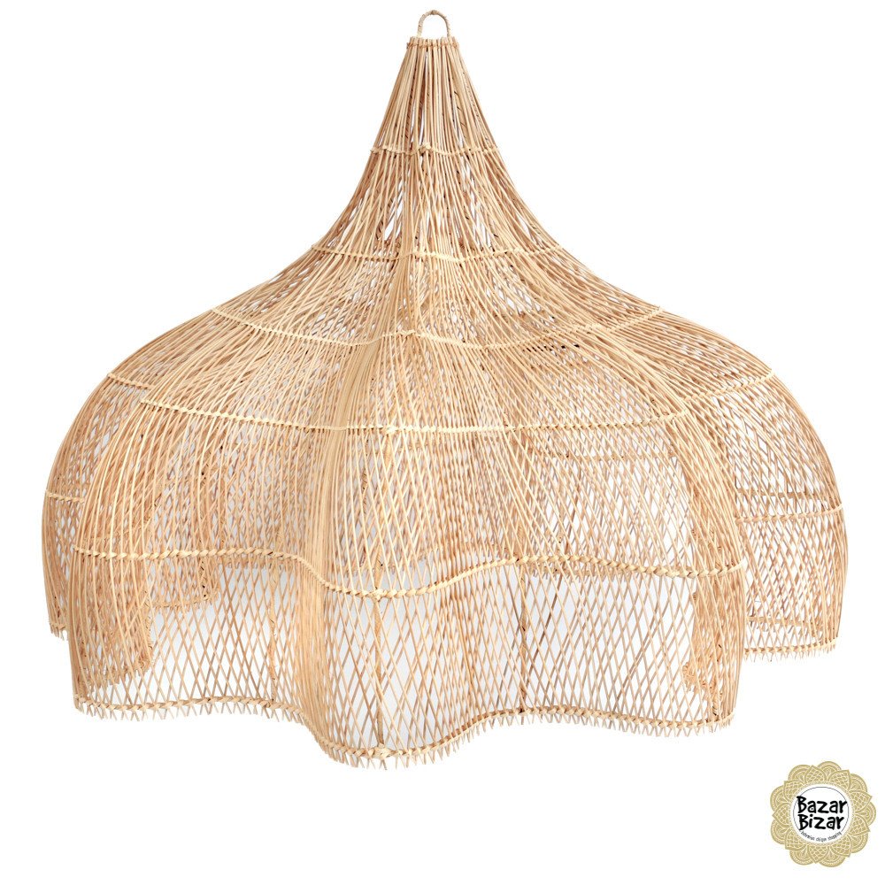 Suspension Bohème Chic Naturel en Rotin  | www.cosy-home-design.fr