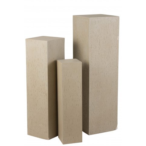 Colonne Rectangulaire Argile Beige Large 