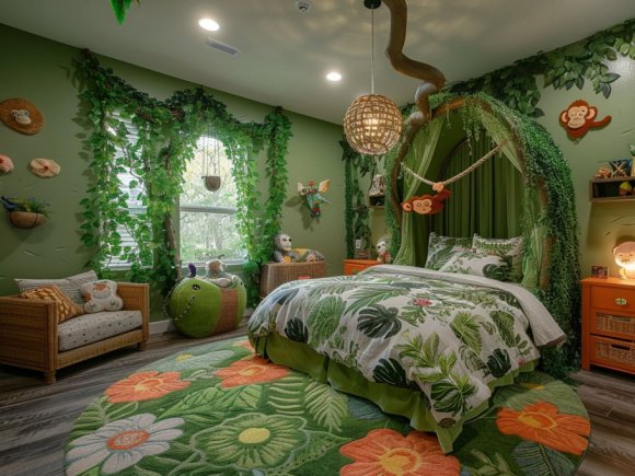 Plongée dans un univers de rêve : la chambre enfant style jungle